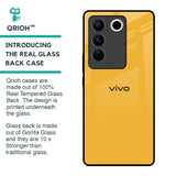 Fluorescent Yellow Glass case for Vivo V27 5G