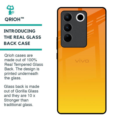 Sunset Glass Case for Vivo V27 5G
