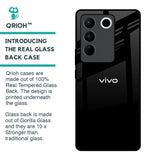 Jet Black Glass Case for Vivo V27 5G