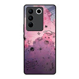 Space Doodles Vivo V27 Pro 5G Glass Back Cover Online