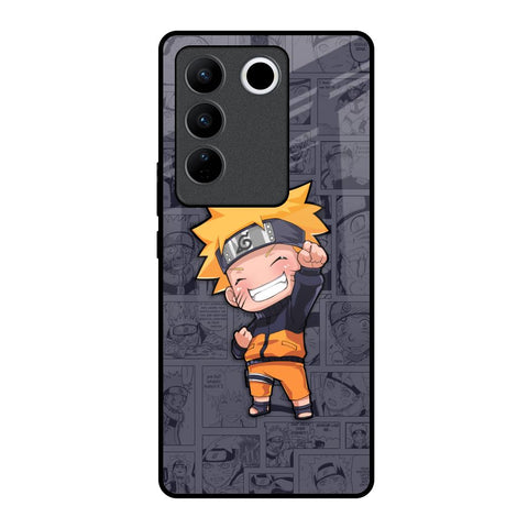 Orange Chubby Vivo V27 Pro 5G Glass Back Cover Online