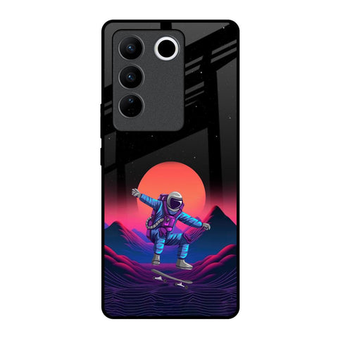 Retro Astronaut Vivo V27 Pro 5G Glass Back Cover Online