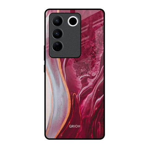 Crimson Ruby Vivo V27 Pro 5G Glass Back Cover Online