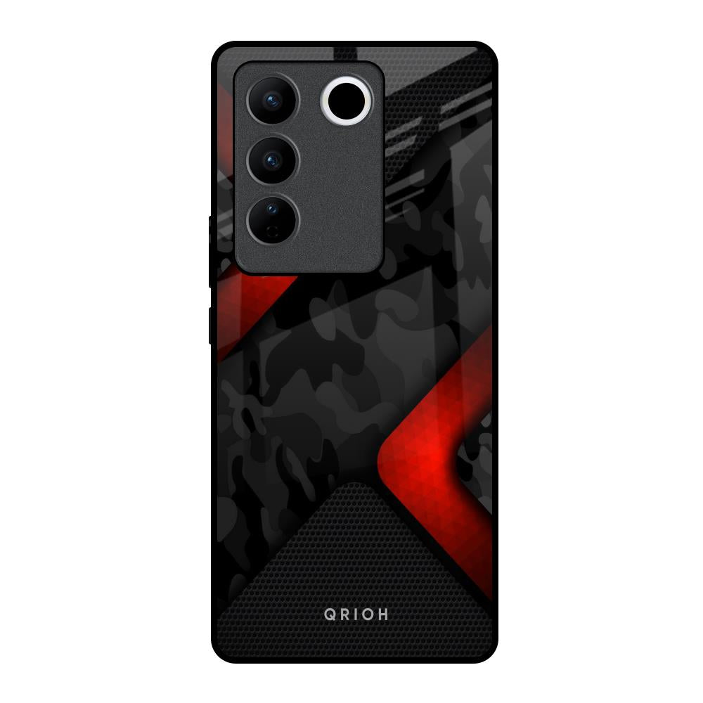 Modern Camo Abstract Vivo V27 Pro 5G Glass Back Cover Online