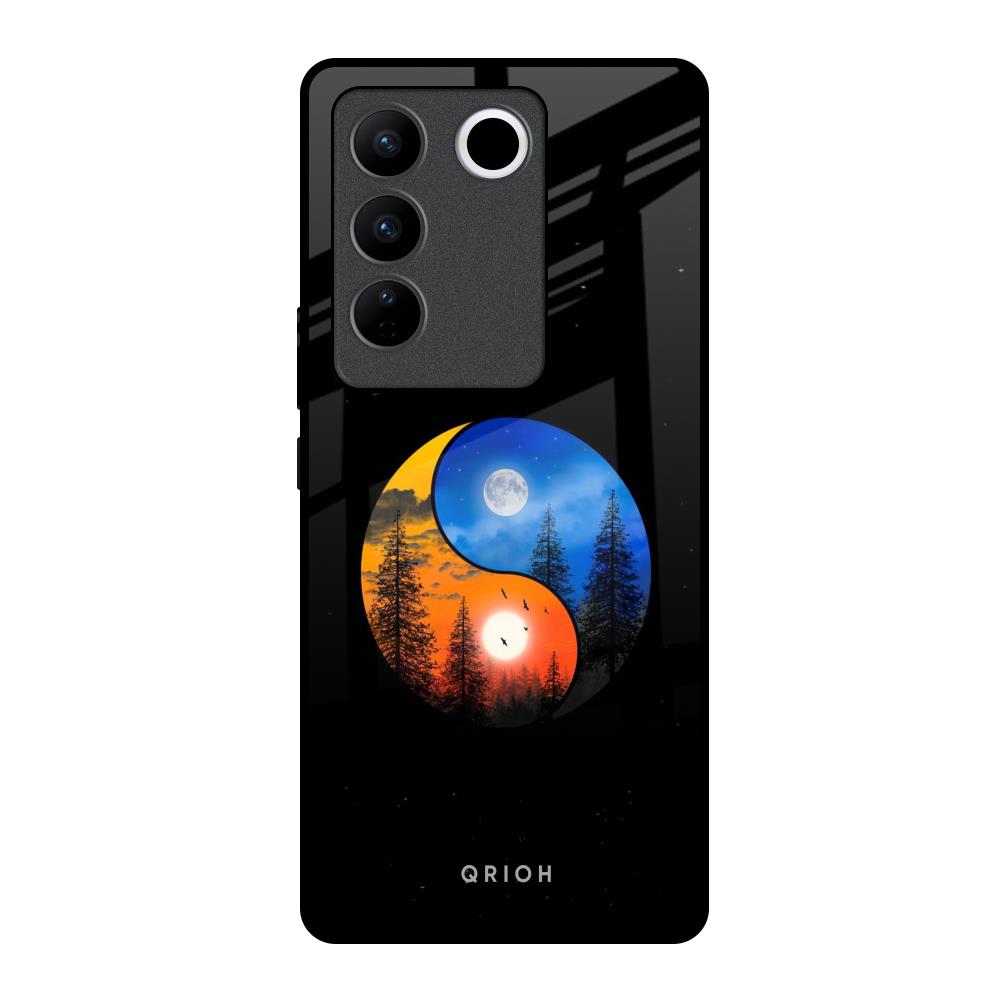 Yin Yang Balance Vivo V27 Pro 5G Glass Back Cover Online