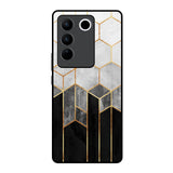 Tricolor Pattern Vivo V27 Pro 5G Glass Back Cover Online