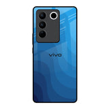 Blue Wave Abstract Vivo V27 Pro 5G Glass Back Cover Online