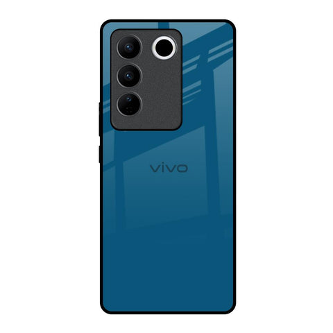 Cobalt Blue Vivo V27 Pro 5G Glass Back Cover Online