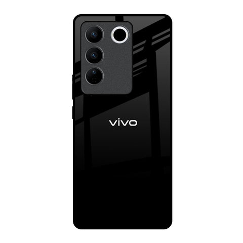 Jet Black Vivo V27 Pro 5G Glass Back Cover Online