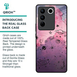 Space Doodles Glass Case for Vivo V27 Pro 5G