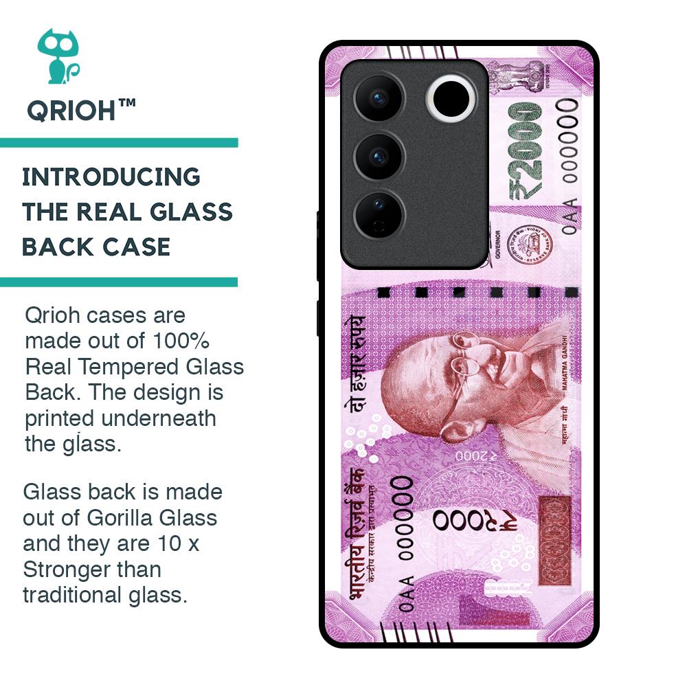 Stock Out Currency Glass Case for Vivo V27 Pro 5G