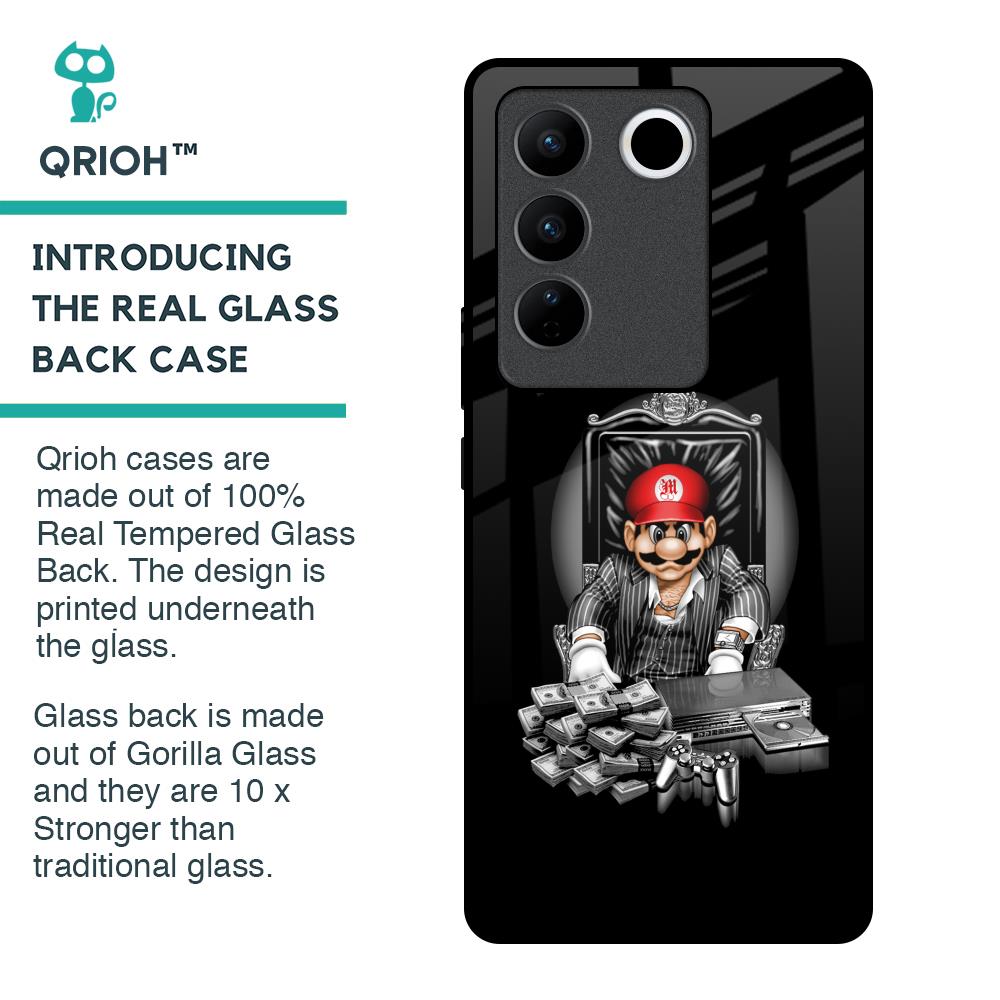 Dark Secret Glass Case for Vivo V27 Pro 5G