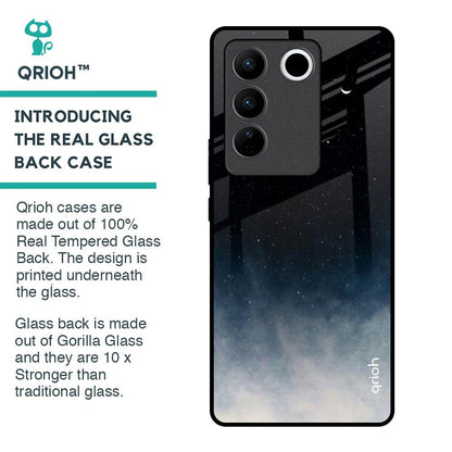 Black Aura Glass Case for Vivo V27 Pro 5G