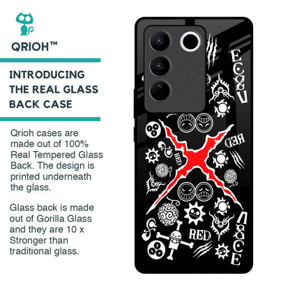 Red Zone Glass Case for Vivo V27 Pro 5G