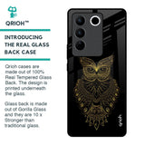 Golden Owl Glass Case for Vivo V27 Pro 5G