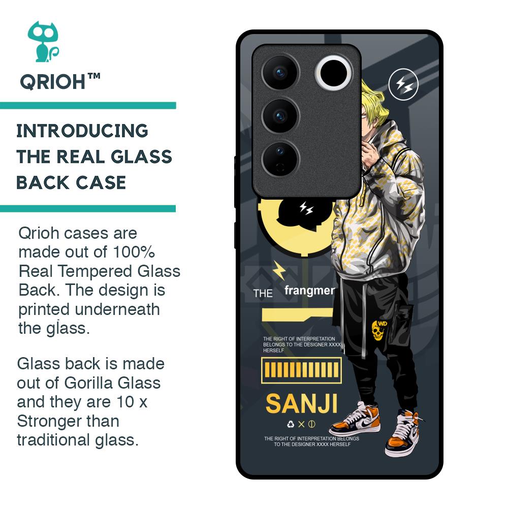 Cool Sanji Glass Case for Vivo V27 Pro 5G