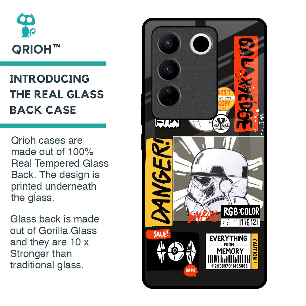 Galaxy Edge Glass Case for Vivo V27 Pro 5G