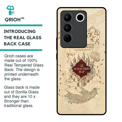 Magical Map Glass Case for Vivo V27 Pro 5G