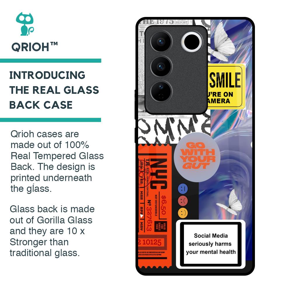 Smile for Camera Glass Case for Vivo V27 Pro 5G