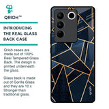 Abstract Tiles Glass Case for Vivo V27 Pro 5G