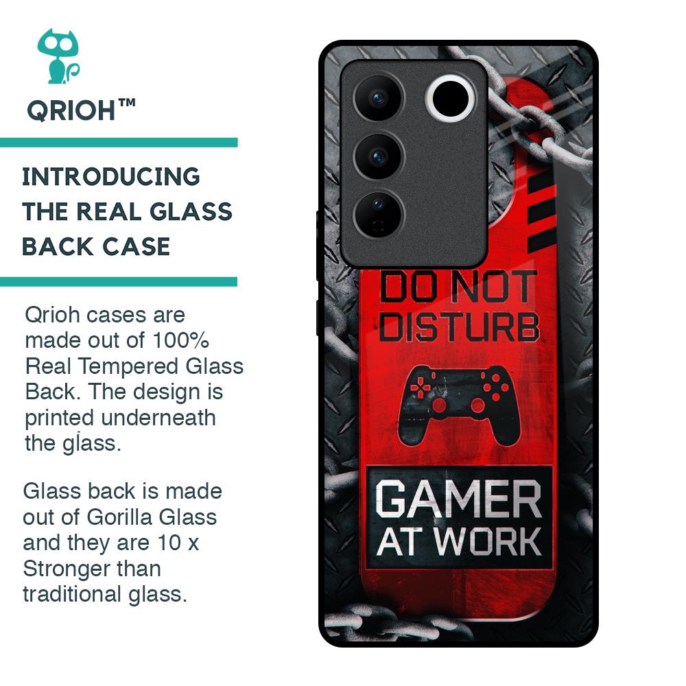 Do No Disturb Glass Case For Vivo V27 Pro 5G