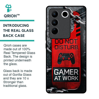 Do No Disturb Glass Case For Vivo V27 Pro 5G