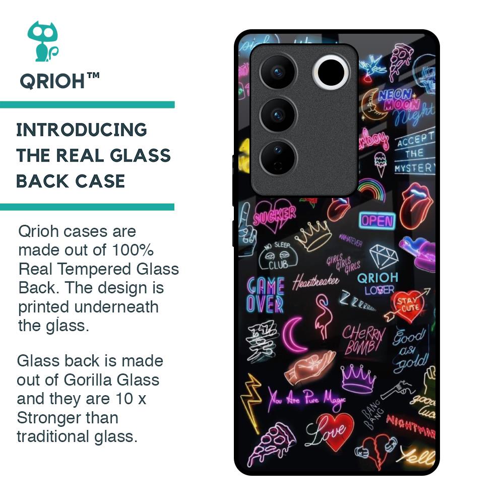 Accept The Mystery Glass Case for Vivo V27 Pro 5G