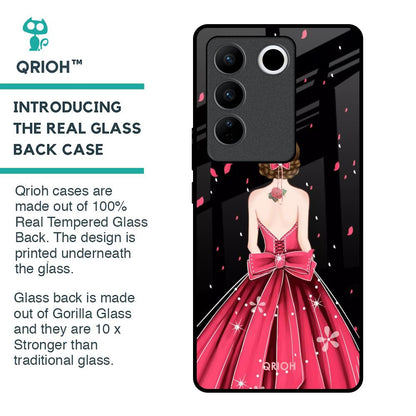 Fashion Princess Glass Case for Vivo V27 Pro 5G