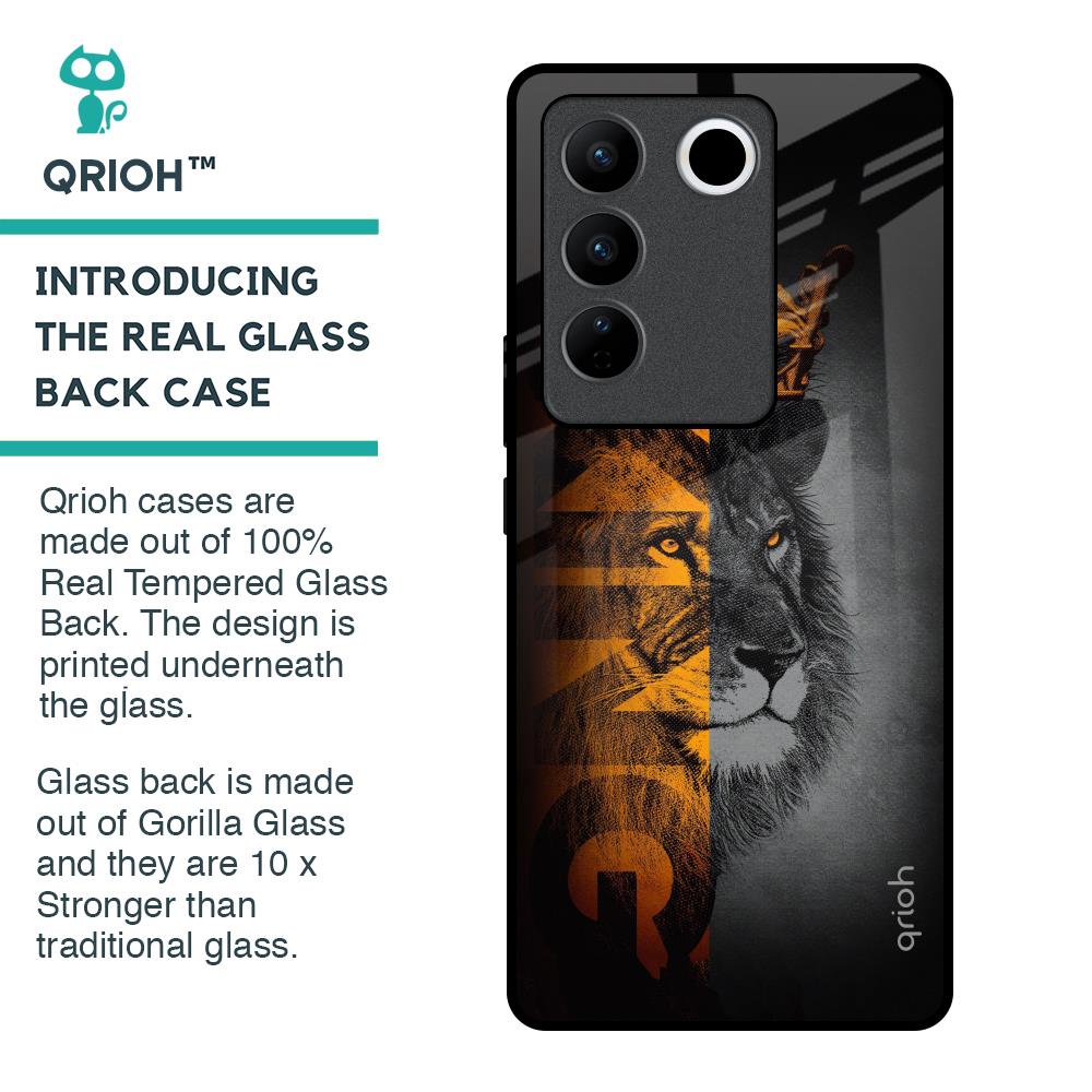 King Of Forest Glass Case for Vivo V27 Pro 5G