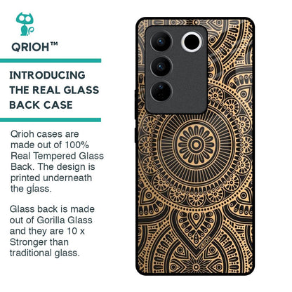 Luxury Mandala Glass Case for Vivo V27 Pro 5G