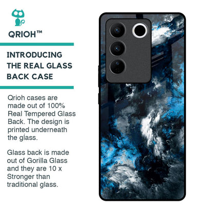 Cloudy Dust Glass Case for Vivo V27 Pro 5G