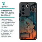 Geographical Map Glass Case for Vivo V27 Pro 5G