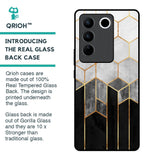 Tricolor Pattern Glass Case for Vivo V27 Pro 5G