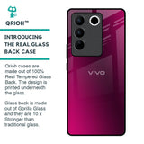 Pink Burst Glass Case for Vivo V27 Pro 5G