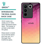 Geometric Pink Diamond Glass Case for Vivo V27 Pro 5G