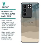 Abstract Mountain Pattern Glass Case for Vivo V27 Pro 5G