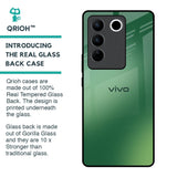 Green Grunge Texture Glass Case for Vivo V27 Pro 5G