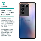 Blue Mauve Gradient Glass Case for Vivo V27 Pro 5G