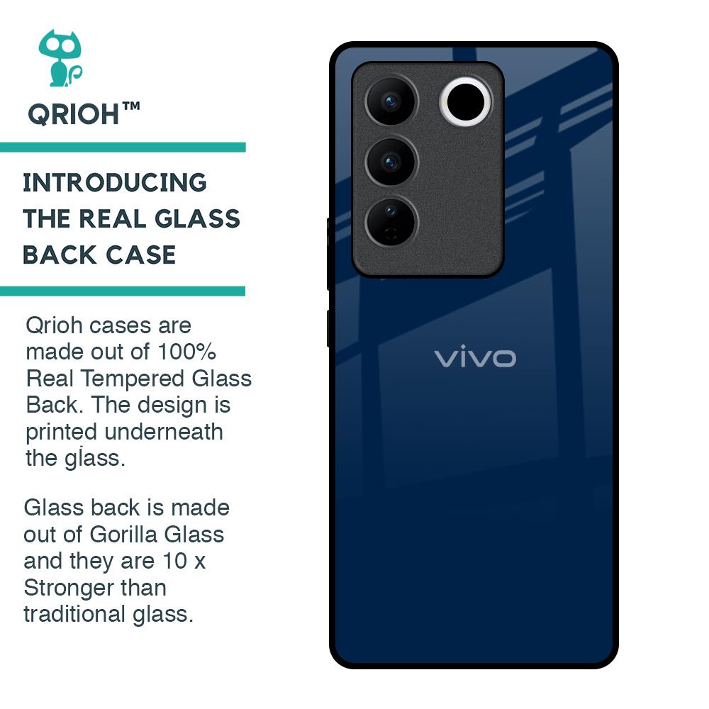 Royal Navy Glass Case for Vivo V27 Pro 5G