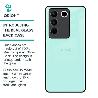 Teal Glass Case for Vivo V27 Pro 5G