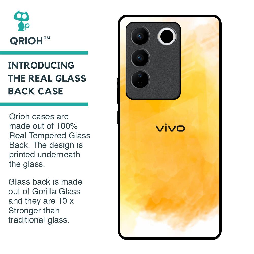 Rustic Orange Glass Case for Vivo V27 Pro 5G