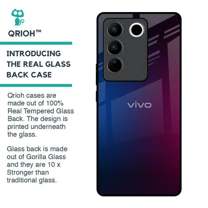 Mix Gradient Shade Glass Case For Vivo V27 Pro 5G