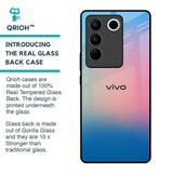 Blue & Pink Ombre Glass case for Vivo V27 Pro 5G