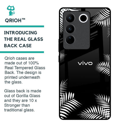 Zealand Fern Design Glass Case For Vivo V27 Pro 5G