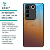 Rich Brown Glass Case for Vivo V27 Pro 5G