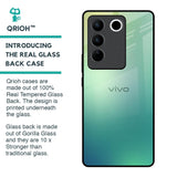 Dusty Green Glass Case for Vivo V27 Pro 5G