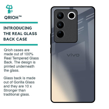 Metallic Gradient Glass Case for Vivo V27 Pro 5G