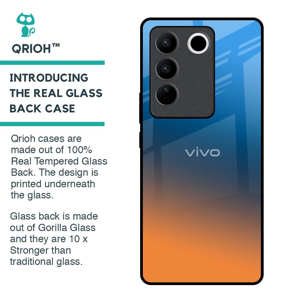 Sunset Of Ocean Glass Case for Vivo V27 Pro 5G