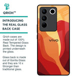 Magma Color Pattern Glass Case for Vivo V27 Pro 5G