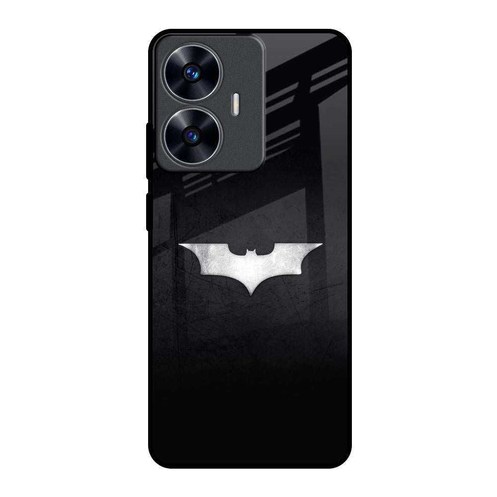 Super Hero Logo Realme C55 Glass Back Cover Online